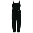 thumbnail image 1 of IROINNID Baby Summer Jumpsuits Sling Sleeveless Print for Girls Kids Harem Strap Romper Toddler Pants 5-6T, 1 of 5