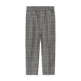 thumbnail image 1 of IROINNID Back to School Toddler Kids Big Boy Cute Solid Color Lattice School Uniform Suit Pants Trousers ,Gray, 1 of 2