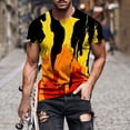 thumbnail image 1 of IROINNID Big and Tall Men T Shirts, Lightweight Thin Basic Round Neck Printed Comfortable Blouses for Men, 1 of 5