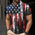 thumbnail image 1 of IROINNID Big and Tall T Shirts for Men, Indenpence Day Lightweight Thin Basic V-Neck Botton Tops for Men, 1 of 7