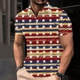 thumbnail image 1 of IROINNID Big and Tall T Shirts for Men, Indenpence Day Lightweight Thin Basic V-Neck Botton Tops for Men, 1 of 7