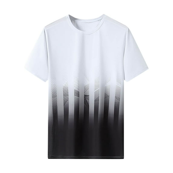 IROINNID Big and Tall T Shirts for Men, Lightweight Thin Basic Round Neck Tie-dye Tops for Men
