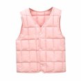 thumbnail image 1 of IROINNID Boys Girls Autumn And Winter Puffer Vest Button Down Keep Warm Vest Inside And Outside Wear, 1 of 5