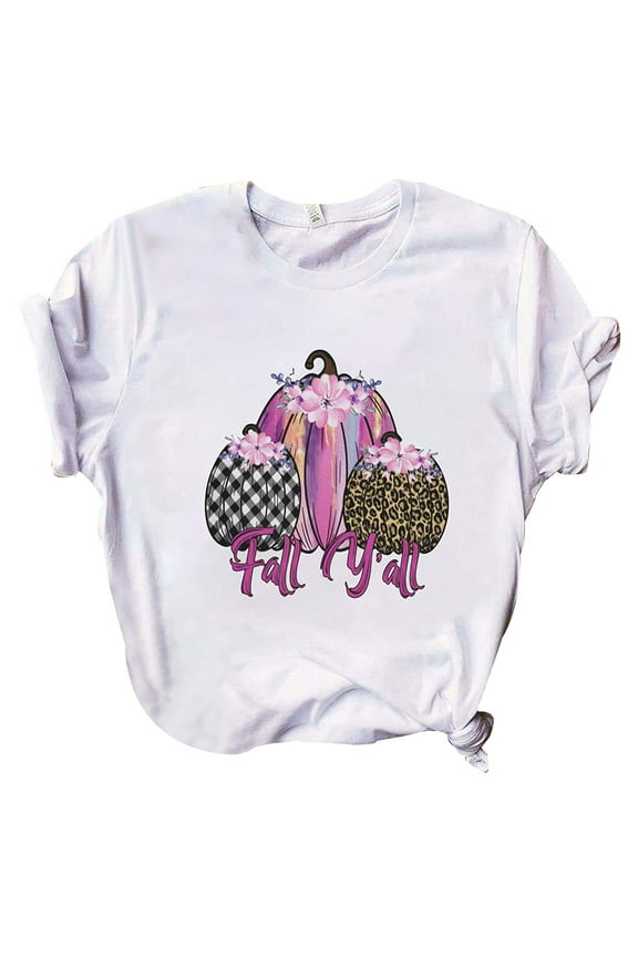 Breast Cancer T-Shirt for Women Breast Cancer Awareness Casual Letter Printed Shirt T-Shirt Short Sleeve Tops,Pink