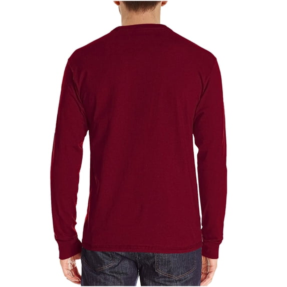 IROINNID Button Up Shirts for Men Long-Sleeve Beefy Muscle Basic Solid Pure Color Blouse Tee Shirt Top,Watermelon Red