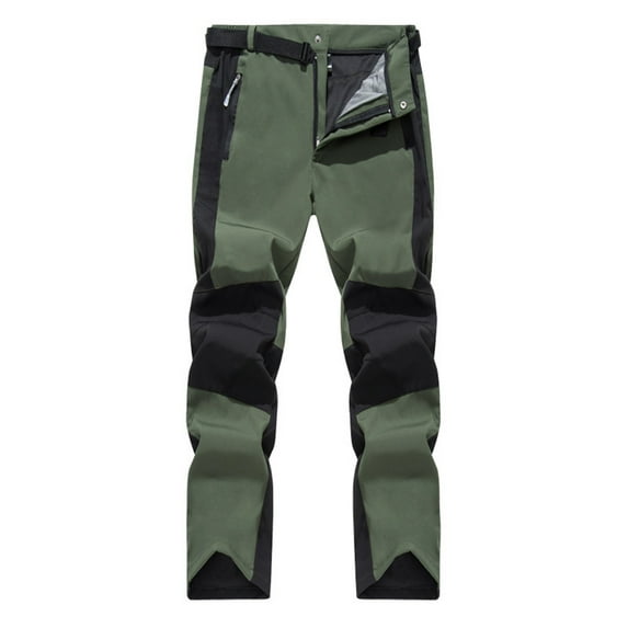 IROINNID Cargo Pants for Men Discount Charge Pants Stretch Breathable Outdoor Sports Windproof Full Length Climbing Pants,Olive Green