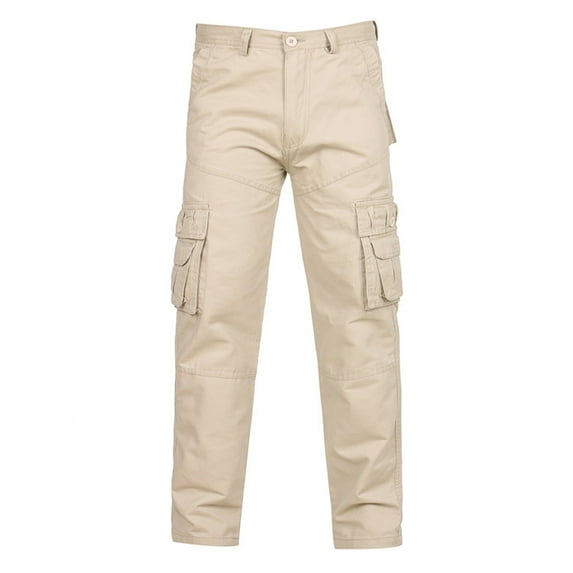 IROINNID Men's Cargo Sweatpants Workout Lightweight Loose Plain with Pockets and Elastic Waist (Regular and Big & Tall Sizes)