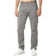 thumbnail image 1 of IROINNID Cargo Pants for Men Outdoor Cotton Cargo Solid Relaxed Fit Casual Loose Pants with Multi-Pocket,Gray, 1 of 4