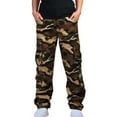 thumbnail image 1 of IROINNID Cargo Pants for Men Outdoor Wide Leg Cargo Camo Relaxed Fit Casual Cotton Military Pants with Multi-Pocket,Camouflage, 1 of 6