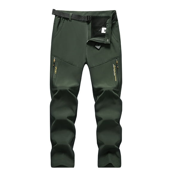 IROINNID Cargo Pants for Men Pockets Outdoor Straight Type Fitness Pants Cargo Pants Trousers,Olive Green