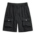 thumbnail image 1 of IROINNID Cargo Shorts for Men Plus Size Cargo Shorts Multi-Pockets Relaxed Summer Beach Shorts Pants,Black, 1 of 4