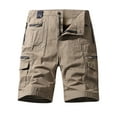 thumbnail image 1 of IROINNID Cargo Shorts for Men Plus Size Cargo Shorts Multi-Pockets Relaxed Summer Beach Shorts Pants,Brown, 1 of 5