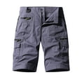 thumbnail image 1 of IROINNID Cargo Shorts for Men Plus Size Cargo Shorts Multi-Pockets Relaxed Summer Beach Shorts Pants,Dark Gray, 1 of 9