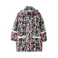 thumbnail image 1 of IROINNID Children's Cute Print Hooded Mid-length Rain Jacket With Pockets, 1 of 5