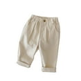 thumbnail image 1 of IROINNID Children's Jogger Stretch Loose Pants Elastic Waist Soild Summer Spring 1T, 1 of 7