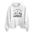 thumbnail image 1 of IROINNID Christmas Hoodies for Women Loose Fit Hooded Pullover Print Lightweight Ladies Casual Pullover Hoodie,White, 1 of 3
