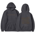 thumbnail image 1 of IROINNID Christmas Hoodies for Women You Are Loved By God Print Hooded Pullover Winter Thicken Fleece Tops with Pocket,Dark Gray, 1 of 2