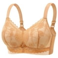 thumbnail image 1 of IROINNID Push Up Bra for Women's Plus Size Brassiere Wide Back Underwire Bra Floral Lace Underwire Soft Cup Everyday Bras for Four Season, 1 of 3
