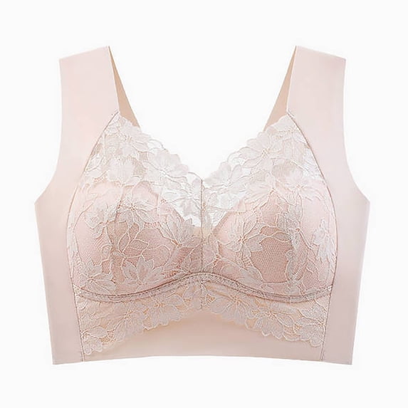 IROINNID Sleep Bra for Women's No Underwire Wave Push Up Wireless Bra Seamless Bras Full Coverage Bralettes Lifting Everyday Bras