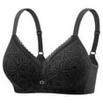 thumbnail image 1 of IROINNID Wireless Bras for Women Floral Contrast Lace Comfy and Breathable Full Coverage Support Adjustable Straps Women's Bras for Everyday Wear, 1 of 6