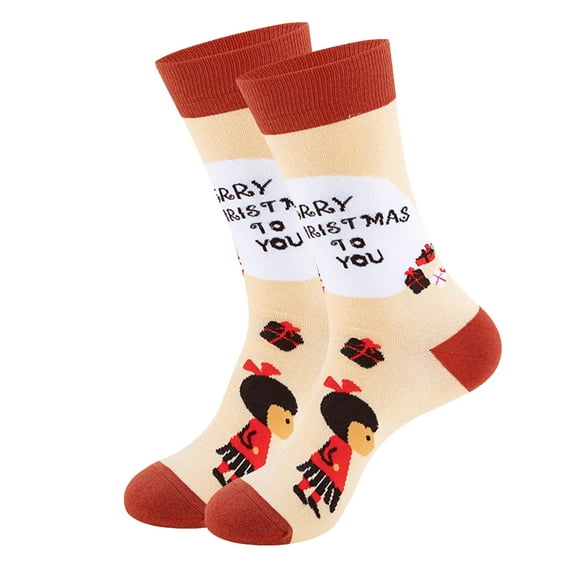 IROINNID Crew Socks for Men and Women Unisex Christmas Gifts Winter Warm Cotton Socks Knit Soft Socks,Multicolor