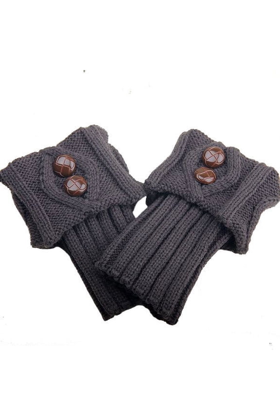 Crew Socks for Women Leg Warmers Knitted Short Knee Ankle Socks Winter Trim Boot Cuffs Toppers