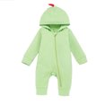 thumbnail image 1 of IROINNID Deals Baby Bodysuit Long Sleeve Baby Girls Boy Zipper Cute Dinosaur Siamese Climbing Romper,Green, 1 of 4
