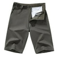 thumbnail image 1 of IROINNID Deals Cargo Shorts for Men Pure Color Outdoors Pocket Beach Work Trouser Cargo Shorts Pant,Olive Green, 1 of 3