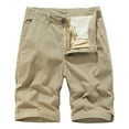 thumbnail image 1 of IROINNID Deals Cargo Shorts for Men Summer Outdoors Button Pocket Print Sport Shorts Pants,Khaki, 1 of 9
