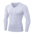 thumbnail image 1 of IROINNID Deals Long Sleeve Pullover Shirts for Men Casual Fall/winter Fitness Zipper Hoodie Quick-drying Sports Sweatshirt,White, 1 of 3