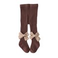thumbnail image 1 of IROINNID Discount Girl Socks Thigh-High Socks Girls Children's Pantyhose Cute Bowknot Non-slip Keep Warm Pantyhose Bottoming Socks,Coffee, 1 of 5