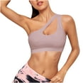 thumbnail image 1 of IROINNID Discount Plus Size Sports Bras for Women Push Up Bra One-shoulder Sports Bra Fitness Yoga Quick-drying Shock-proof Vest Running Sports Bra,Purple, 1 of 4