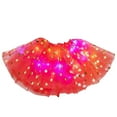 thumbnail image 1 of IROINNID Elastic Waist Mini Skirts For Women 3 Level Mesh Tulle Skirt Princess Skirt With LED Small Bulb Skirt Solid Color Skirt, 1 of 3