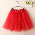 thumbnail image 1 of IROINNID Elastic Waist Mini Skirts For Women Layered Organza Lace Solid Color Skirt, 1 of 2