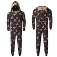 thumbnail image 1 of IROINNID Family Jumpsuit Pajamas Set for Christmas One-Piece Cute Printed Home Wear Hooded Pajamas Jumpsuit for Dad, 1 of 9