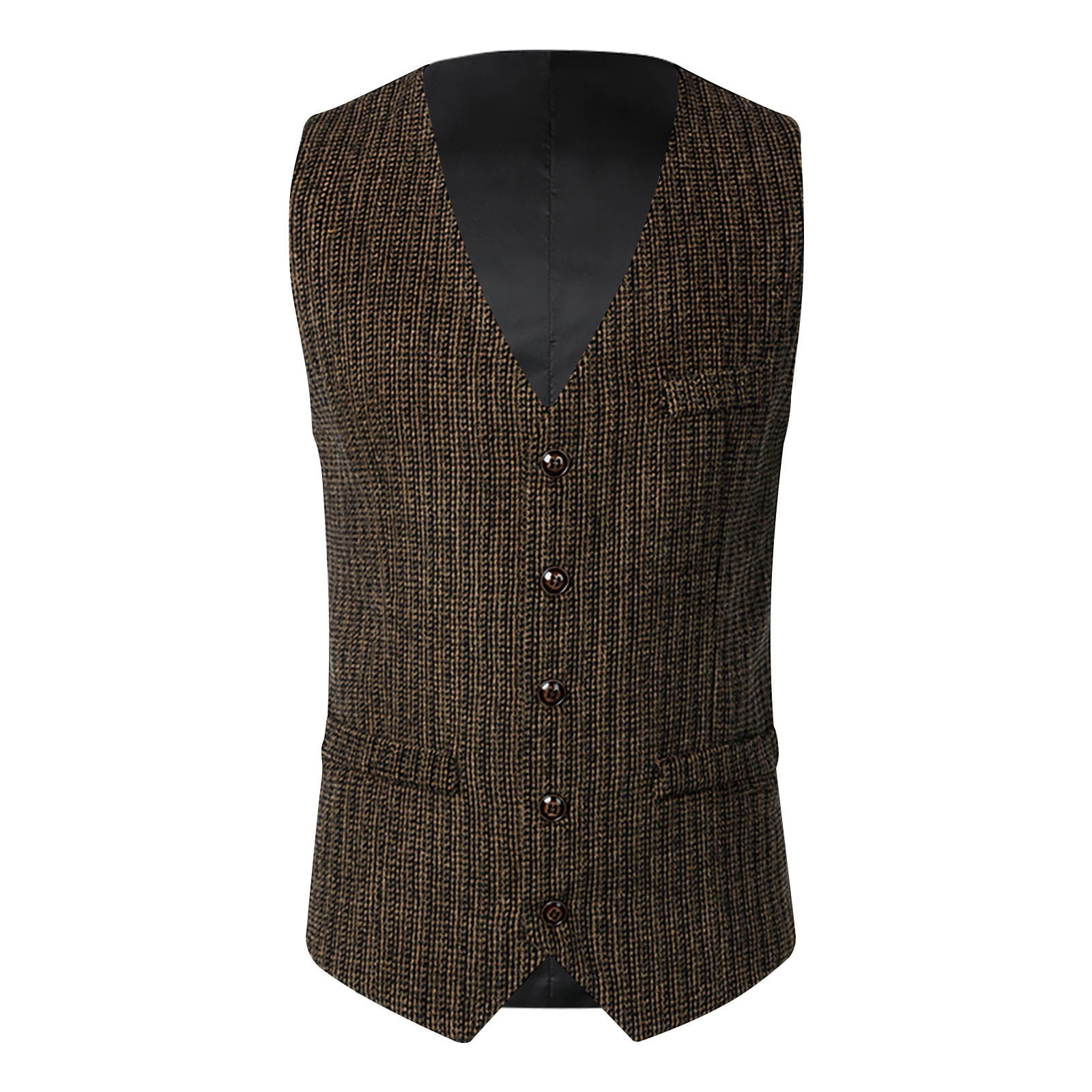 IROINNID Formal Suit Vest for Men Retro Single-breasted Versatile ...