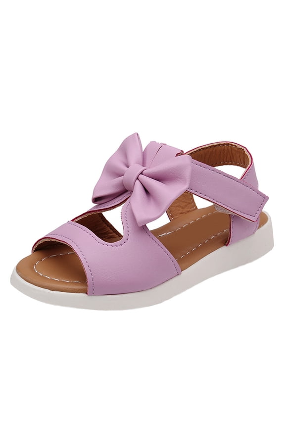 Girl's Baby Toddler Double Buckle Sandals with Backstrap Slide