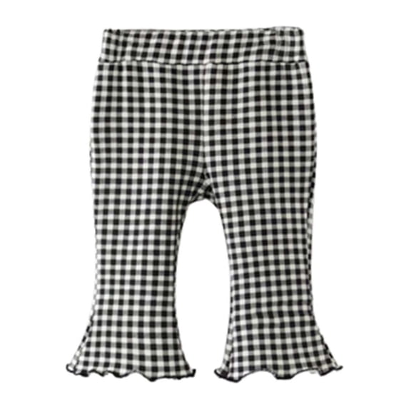 IROINNID Girl's Elastic Flared Pants Casual All-Match Cotton Pants