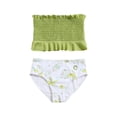 thumbnail image 1 of IROINNID Girls 2PCS Bikini Pleated Split Swimsuit Halter Bathing Suit, 1 of 8