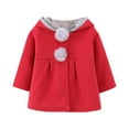 thumbnail image 1 of IROINNID Girls' Hooded Jacket Spring Autumn And Winter New Style Small And Medium-sized Children's Cute Rabbit Ears Trendy Style, 1 of 6
