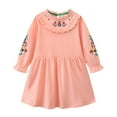 thumbnail image 1 of IROINNID Girls Summer Clothes Dress Girls Dresses Casual Spring Fall Winter Cotton Long Sleeves Tshirt Dress Clothes 2T, 1 of 7