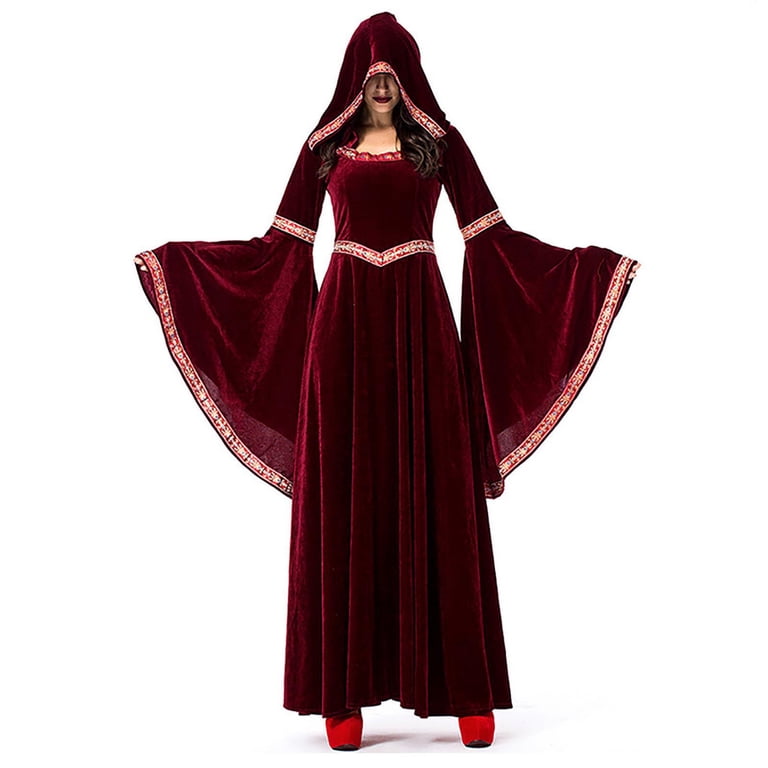 Carnival Halloween Costumes Women's Witch Retro Black Holiday Dress Carnival Halloween Costumes Women's Witch Retro Black Holiday Dress