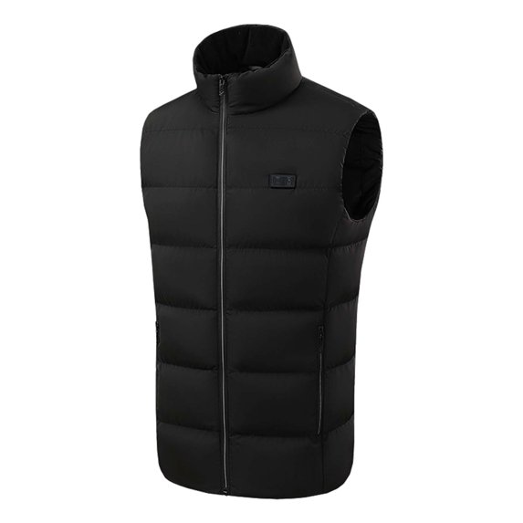 IROINNID Heated Vest for Women Men Outdoor Warm Heated Coat For Riding Skiing Fishing Rechargeable Heated Coat With Pocket Discount, Battery Not Included,Black