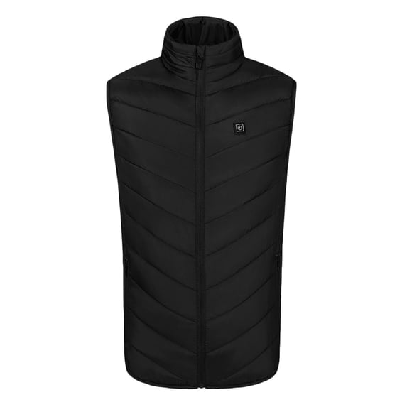IROINNID Heated Vest for Men Women Eight Heating Zones Vest Winter Cold Resist USB Charging Warm Vest for Skiing with Zipper Pocket,Black