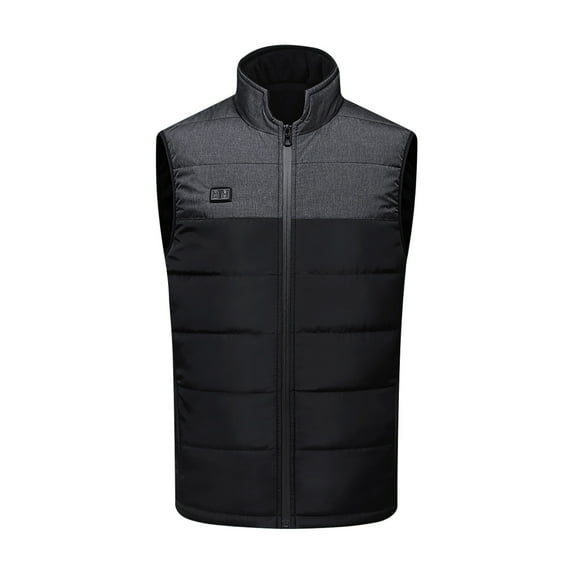 IROINNID Heated Vest for Men Women Zipper Sleeveless 11 Heating Areas Vest Smart USB Charging Cold Resist Washable Winter Vest,Black