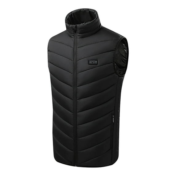 IROINNID Heated Vest for Men Women Zipper Winter Warm 21 Heating Zones Tops Cold Resist USB Charging Heating Vest,Black