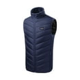 thumbnail image 1 of IROINNID Heated Vest for Men Women Zipper Winter Warm 21 Heating Zones Tops Cold Resist USB Charging Heating Vest,Blue, 1 of 3