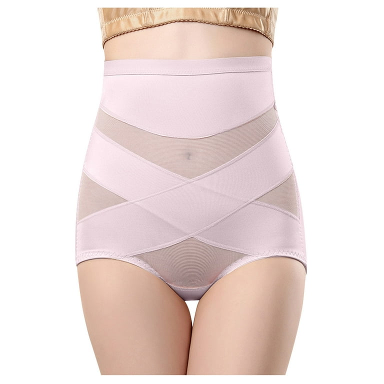 IROINNID High Waist Underwear For Women At Hip Body Shaping Regain Slimming  Hip Pants Solid Color Control Panties