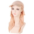 thumbnail image 1 of IROINNID Hijab for Women Solid Indian Muslim Scarf Hat Wraps Turbans Sun Protection Head-wraps Scarf,Khaki, 1 of 2