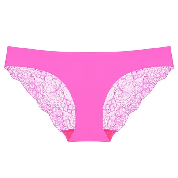 IROINNID Hipster Underwear For Women At Hip 1PC Sexy Ladies Low-Rise Transparent Lace Panties Breathable Quality Underpants Solid Color Panties